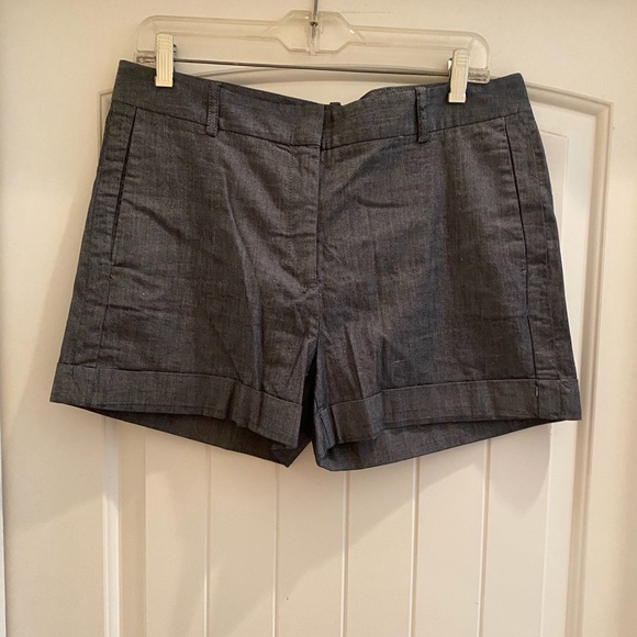 zara soft denim shorts